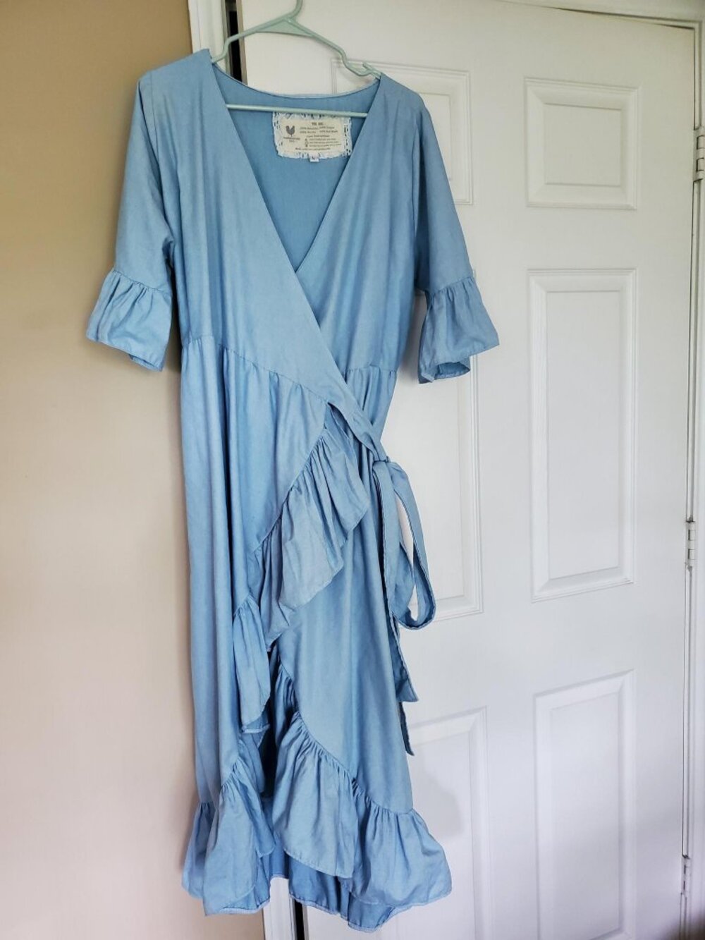 Handmade Blue Cotton Dress
